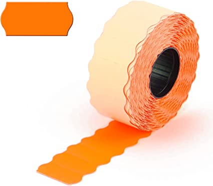 Rotolo Da 1000 Etichette Per Prezzatrice 26X12 Arancio