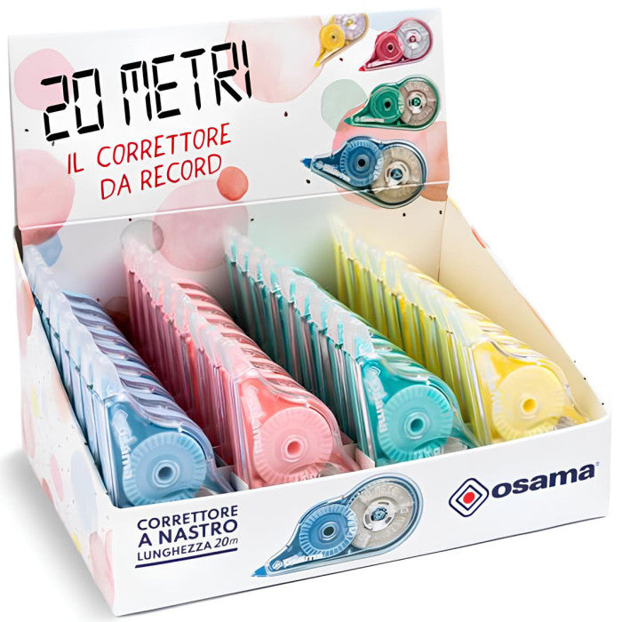 Correttore a Nastro Osama 20 mt. Pastel AZZURRO
