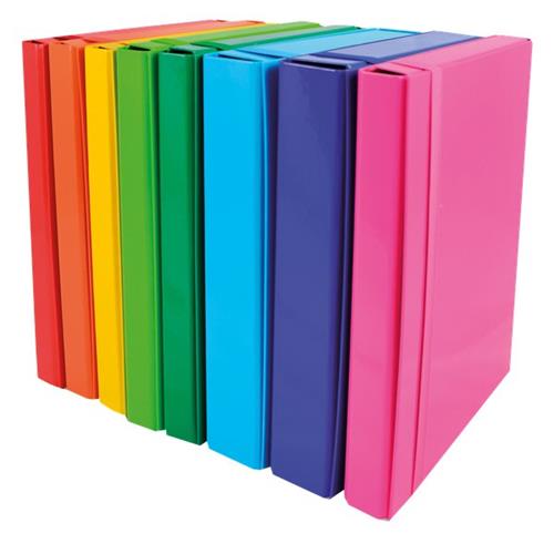 CF 6 PZ colori ass Cartelle con elastico dorso 5 Memotak