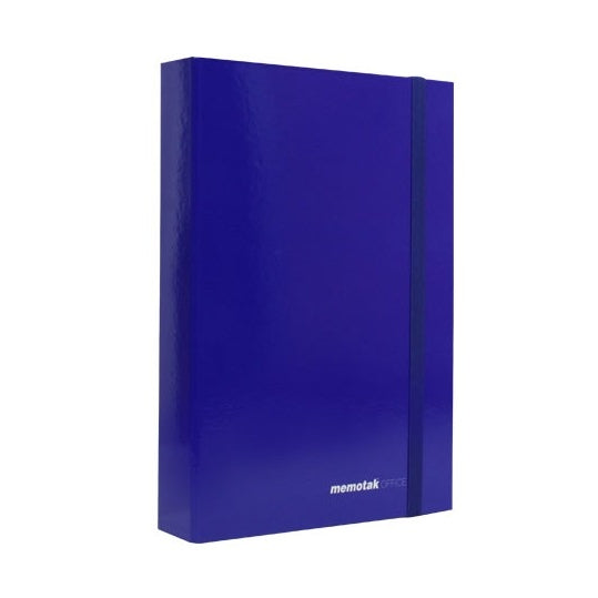 CF 6 pz. Cartelle con elastico dorso 5 Memotak Office Blu