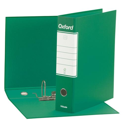 Registratori in cartone con custodia OXFORD G85 VERDE DS 8CM