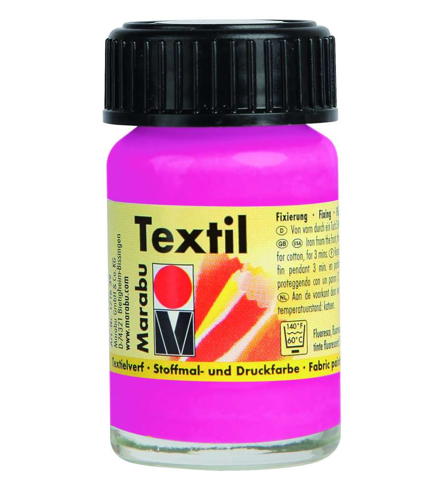 COLORE PER TESSUTO TEXTIL FLACONE 15 ML ROSA