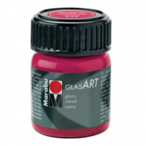 COLORE PER VETRO GLAS ART 15 ML CARMINIO