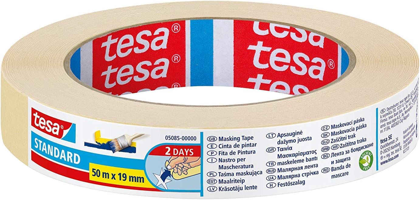 tesa® NASTRO ADESIVO CRESPATO BIANCO 50mx19mm 05085