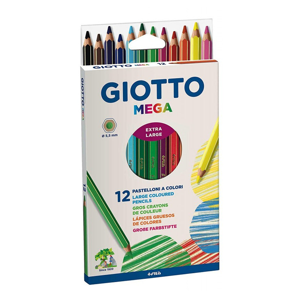 Pastelli Giotto Mega - 12 colori
