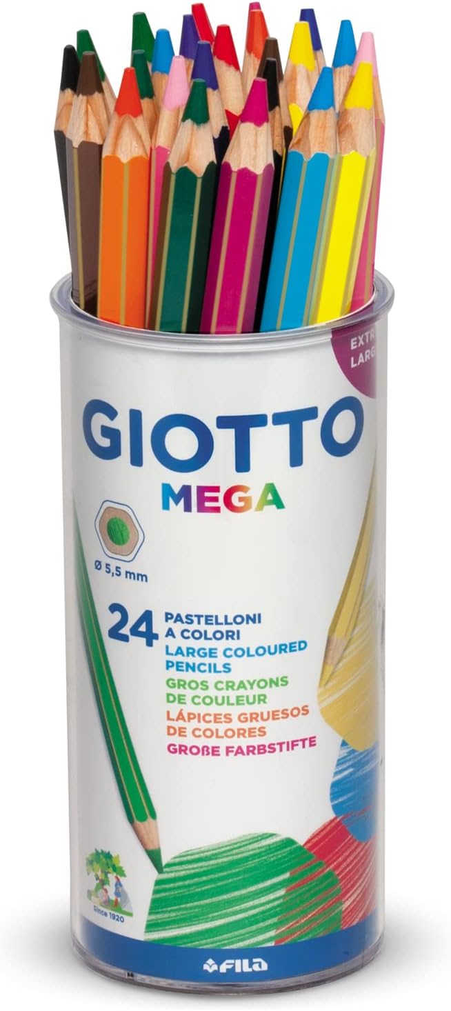 Giotto 24 PZ. BARATTOLO PASTELLI GIOTTO MEGA