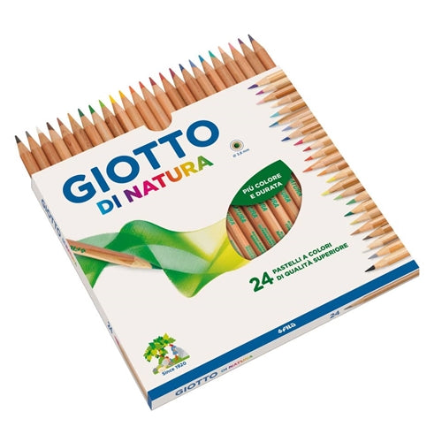 GIOTTO Di Natura - Astuccio Da 24 Matite A Pastello Colorate