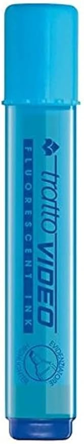 CF 12 PZ Evidenziatore Tratto Video Azzurro