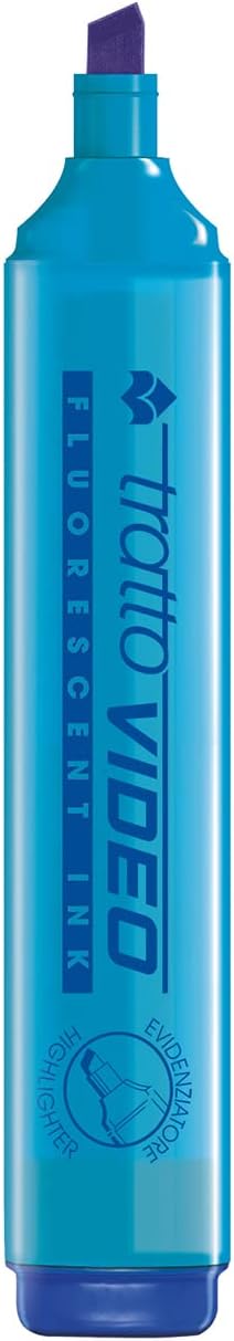 CF 12 PZ Evidenziatore Tratto Video Azzurro