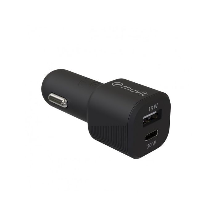 CARICABATTERIA DA AUTO QUICK CHARGE - 2 PORTE (USB A + USB T