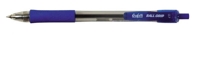 PENNA A SFERA CON GRIP A SCATTO  BLU