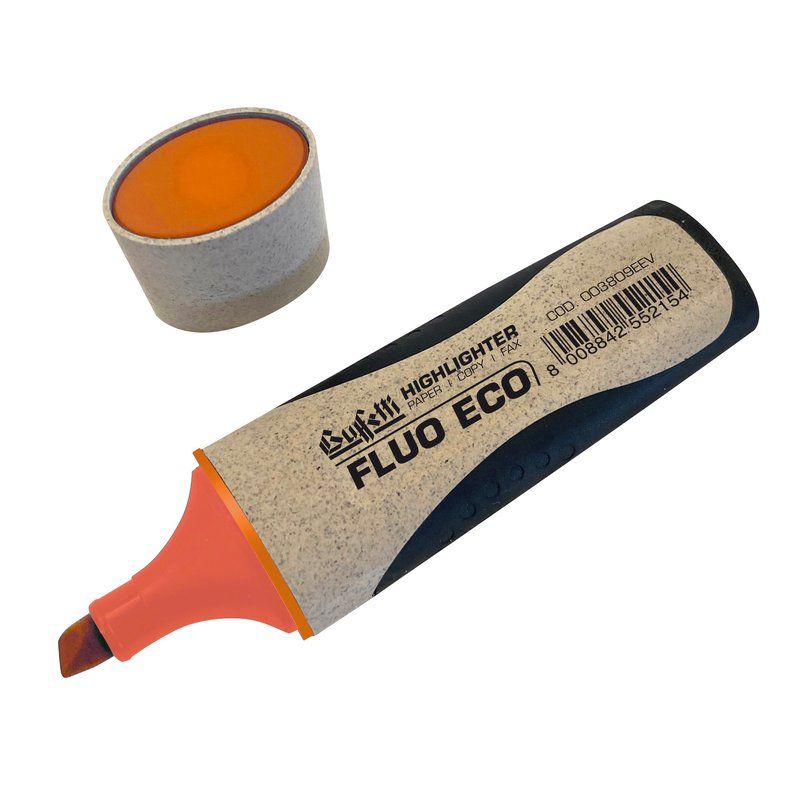 EVIDENZIATORE FLUO GRIP ECOLOLOGICO COLORE ARANCIONE