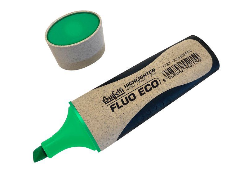 EVIDENZIATORE FLUO GRIP ECOLOLOGICO COLORE VERDE