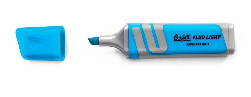 CF 10 PZ EVIDENZIATORE FLUORESCENTE AZZURRO TRATTO 2-5 MM