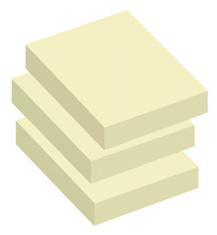 FOGLIETTI ADESIVI RIPOSIZIONABILI TAK-TO 40X50 MM GIALLO