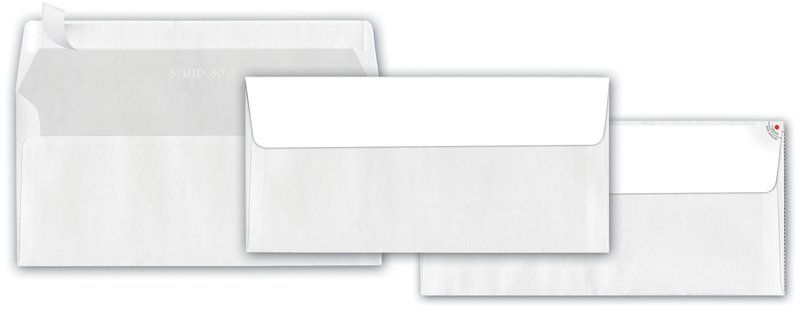 BUSTE COMMERCIALI ADESIVE SENZA FINESTRA 11X23 CONF. 50 PZ