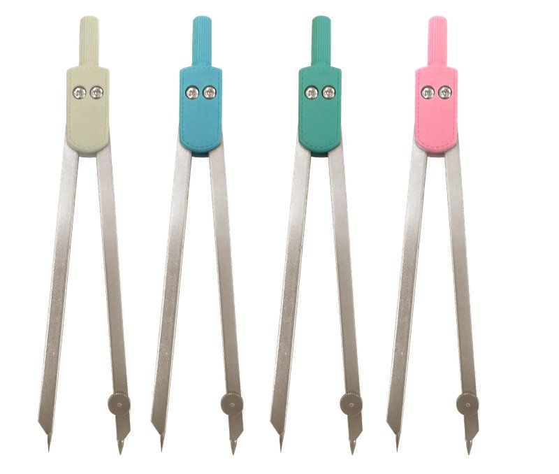 Compasso Base Pigna Colori Assortiti Pastello