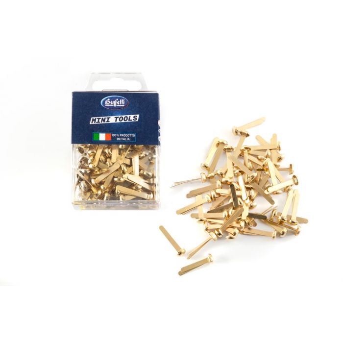 FERMACAMPIONI OTTONATI CONF. DA 100 FERMACAMPIONI