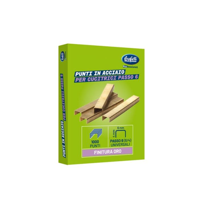 PUNTI METALLICI SUPERIOR PASSO 6 6/4 MM Conf. 10 pz.