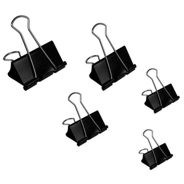 CF.12 PZ MOLLE DOUBLE CLIP 20 MM NERO/ACCIAIO