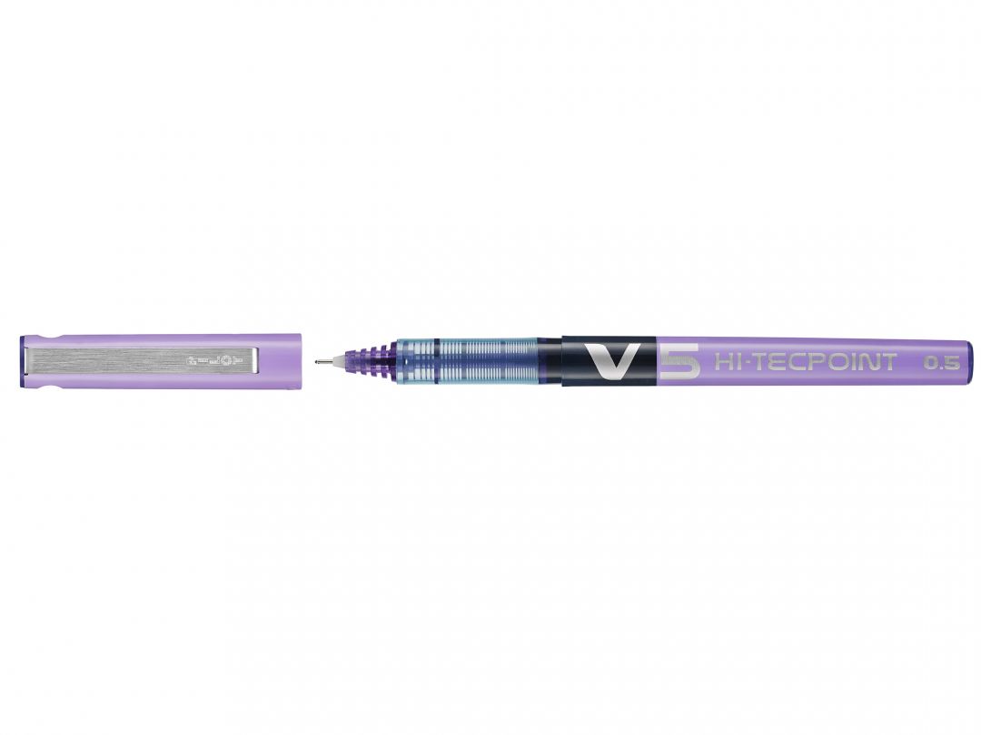 Hi-Tecpoint V5 Penna roller punta fine viola