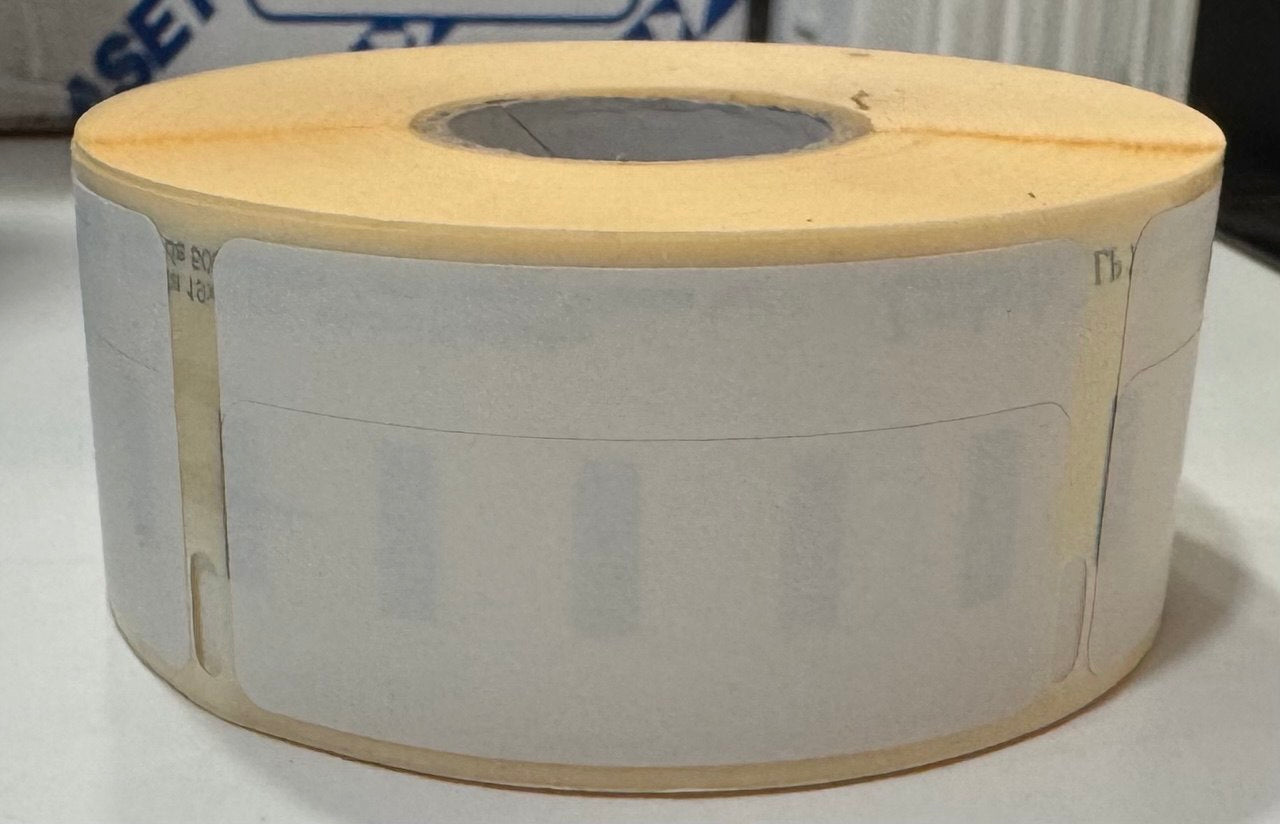 Rotolo 500 etichette removibili in carta termica - 19x51 mm