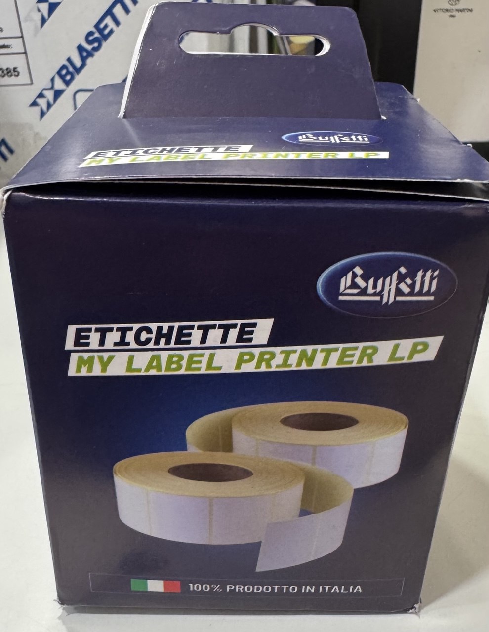 Rotolo 900 etichette permanenti in carta termica - 32x57 mm