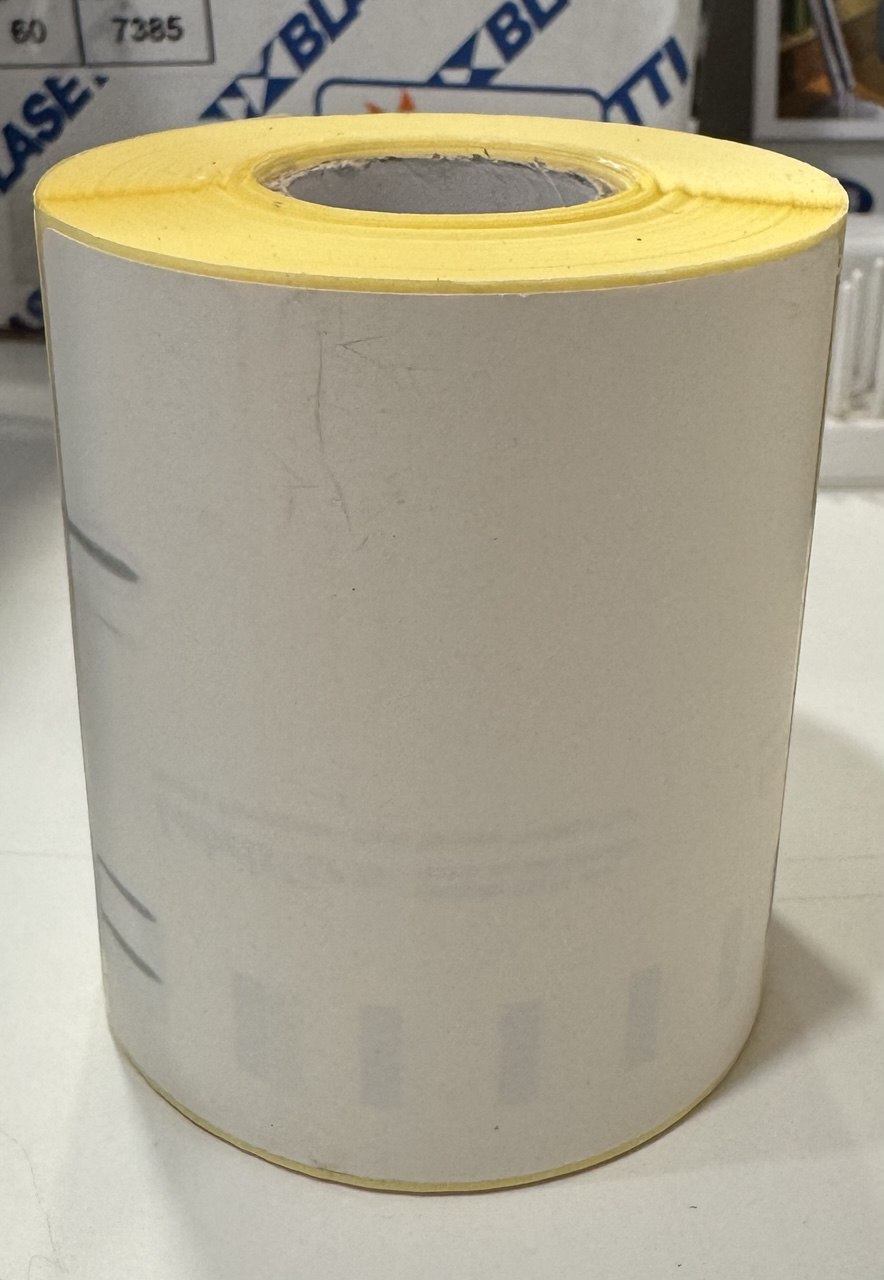 Rotolo 260 etichette permanenti in carta termica - 75x75 mm