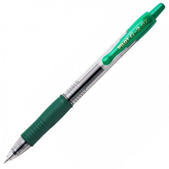 Penna gel a scatto Pilot G-2 0 7 mm Verde Scuro