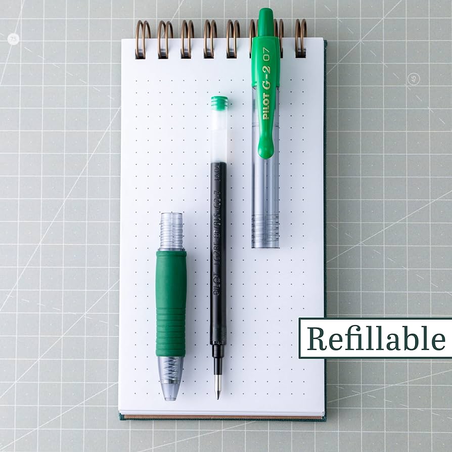 Penna gel a scatto Pilot G-2 0 7 mm Verde Scuro