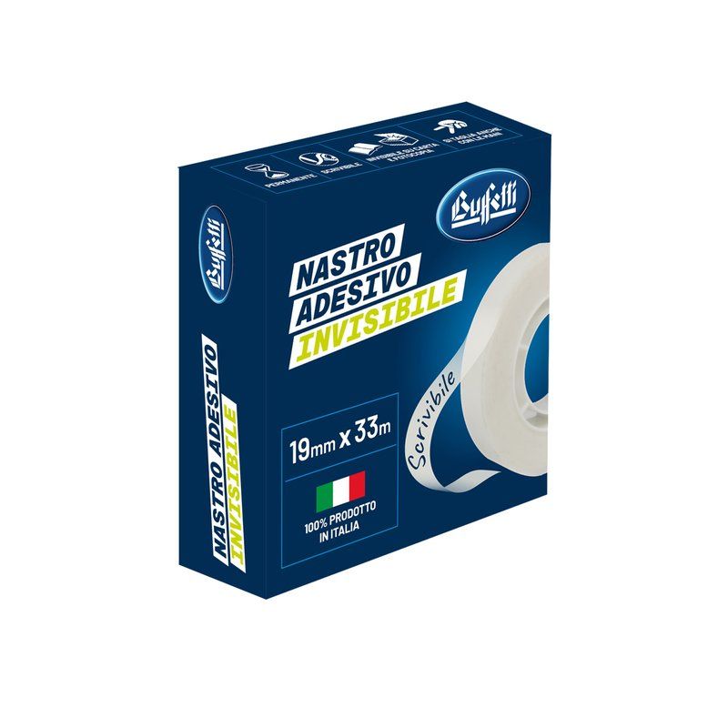 NASTRO ADESIVO INVISIBILE  19 MM X 33 M