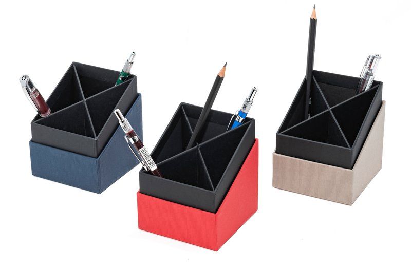 PORTAPENNE A 4 SCOMPARTI LIVING BLU