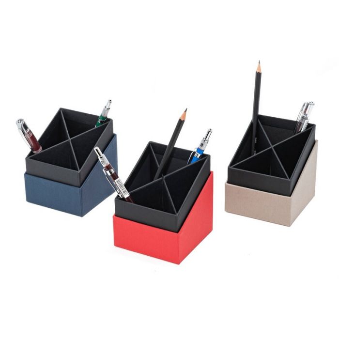 PORTAPENNE A 4 SCOMPARTI LIVING ROSSO