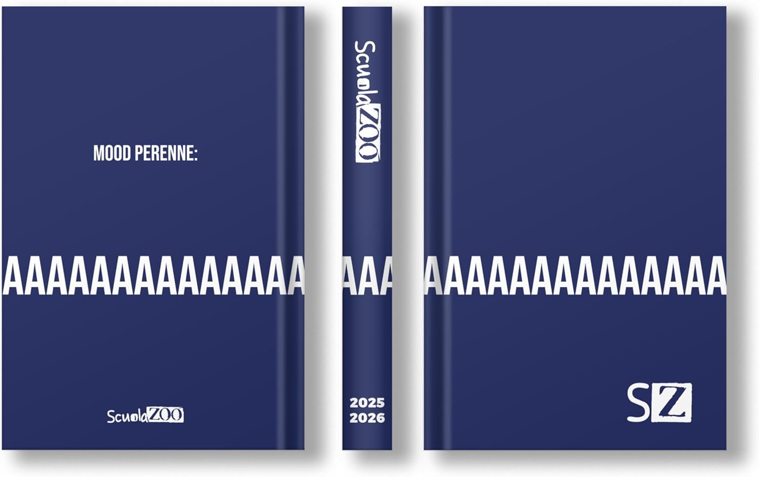 ScuolaZoo - Diario Scuola 2025/2026 16 Mesi - Blu