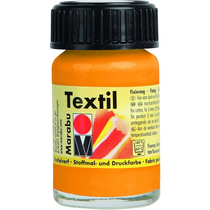 COLORE PER TESSUTO TEXTIL FLACONE 15 ML MANDARINO