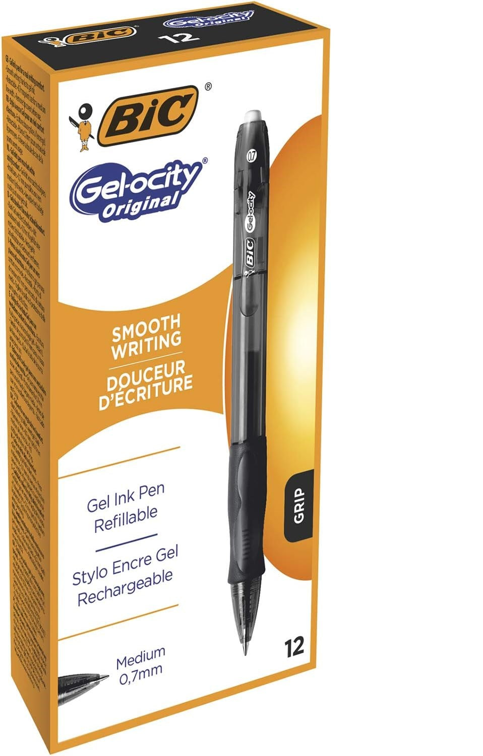 Penna a sfera a scatto Velocity Gel Bic Nero