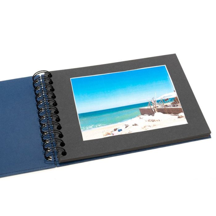 ALBUM FOTO CON SPIRALE 20 FOGLI 19 5X14 5 CM ROSSO