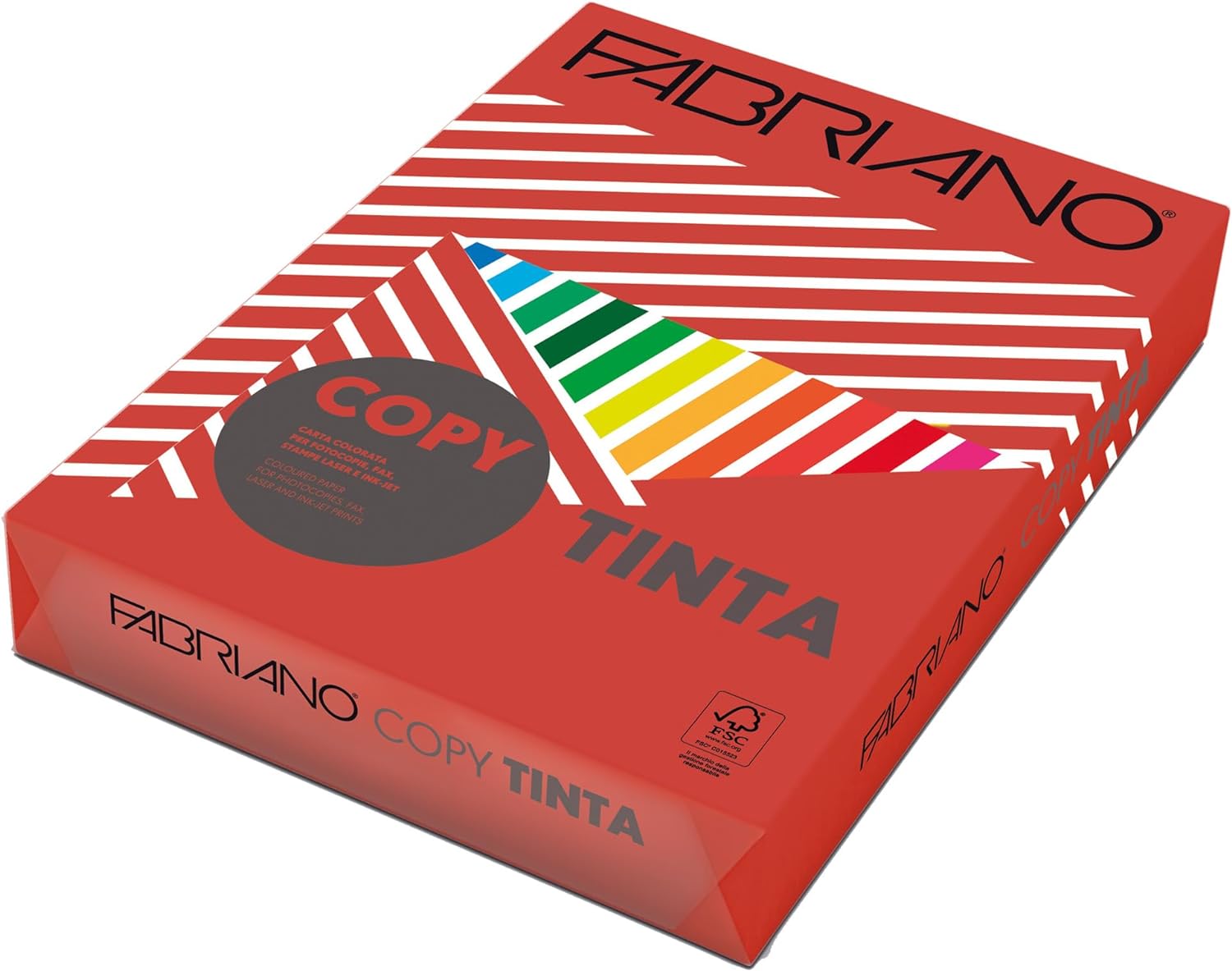 CF 5 Risme 500ff carta f.to A4 80gr.colore Rosso CopyTinta