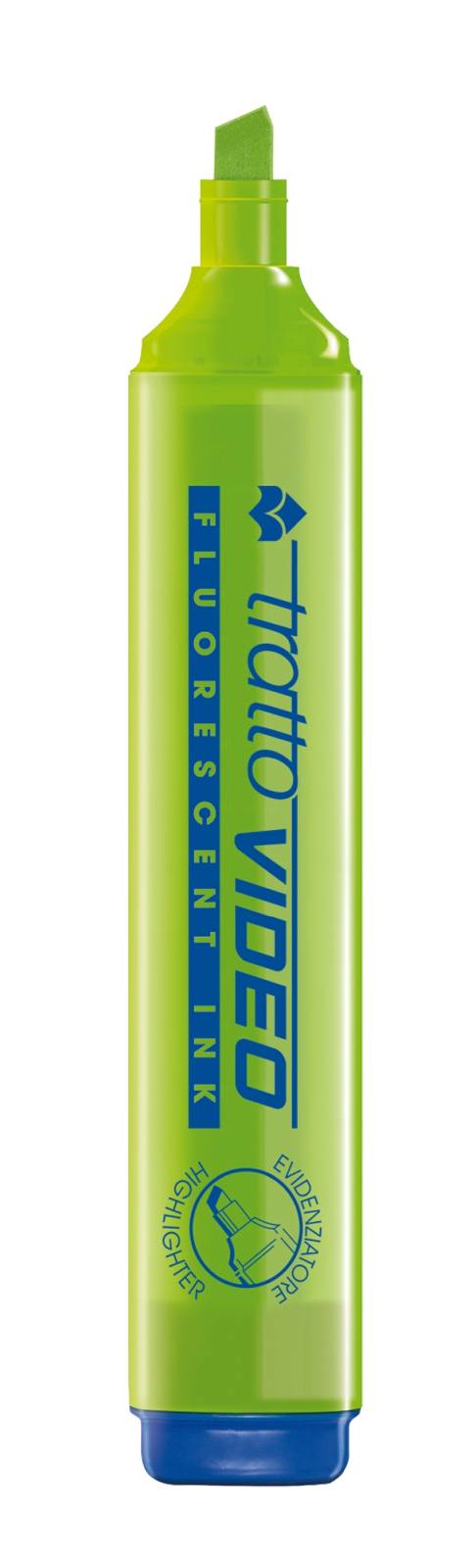 CF 12 PZ Evidenziatore Tratto Video Verde Lime
