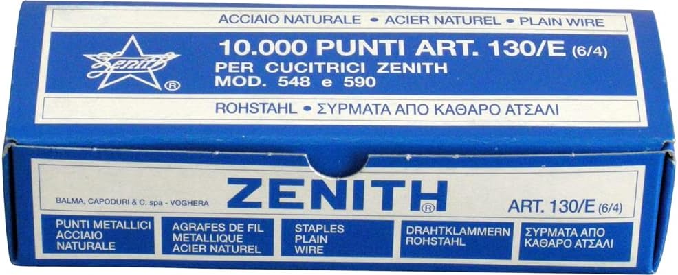 PUNTI METALLICI ZENITH 130/E(6/4) 10.000 PUNTI