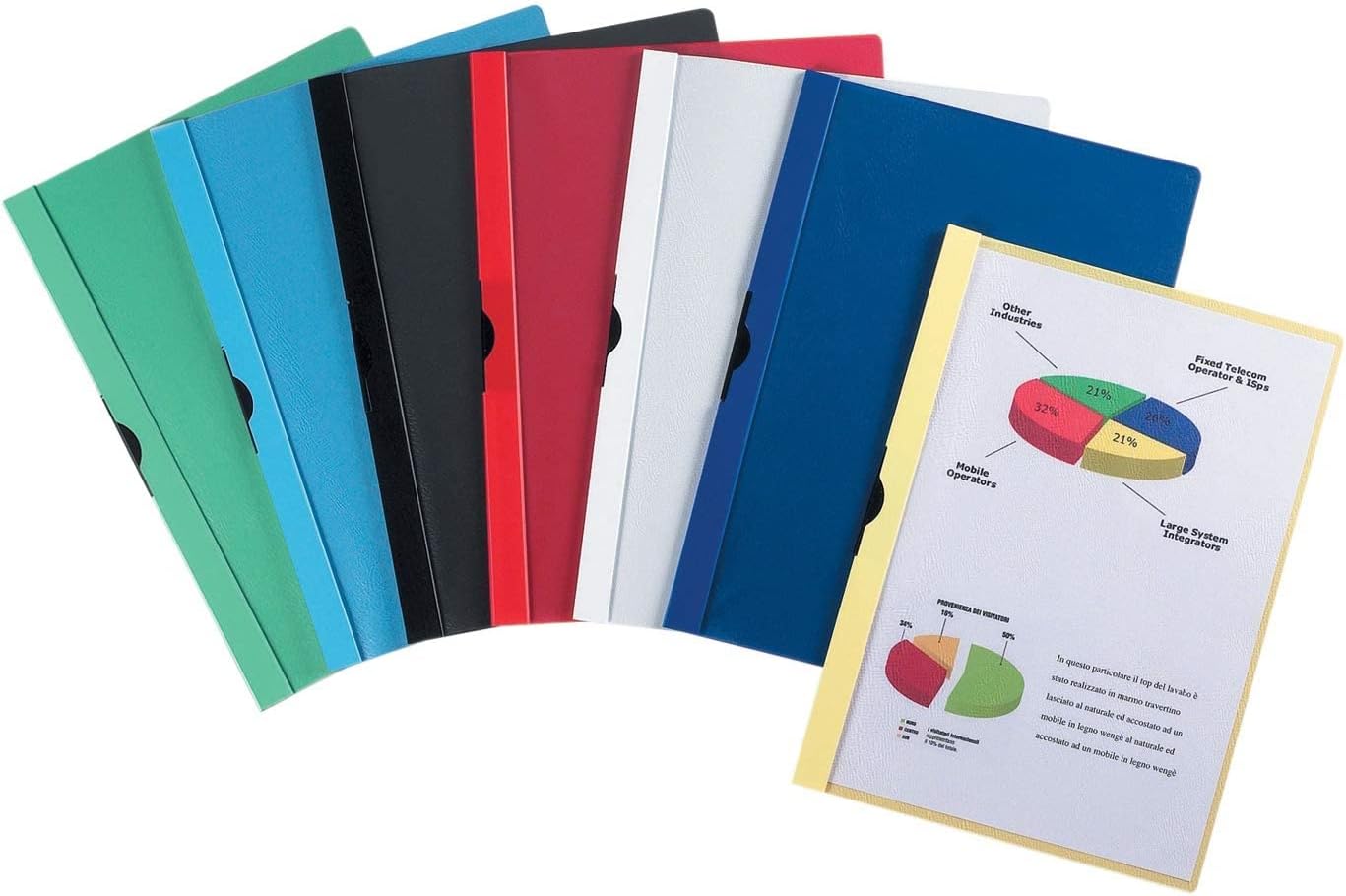 Favorit Cartellina con Clip Fermafogli A4 GIALLO conf. 10pz