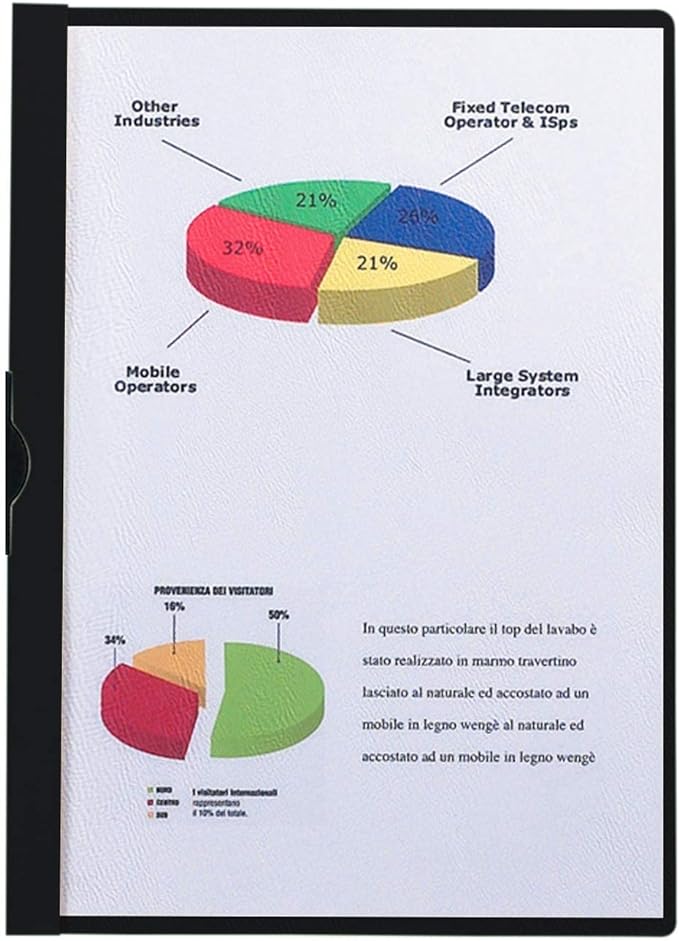 Favorit Cartellina con Clip Fermafogli A4 NERO conf. 10pz
