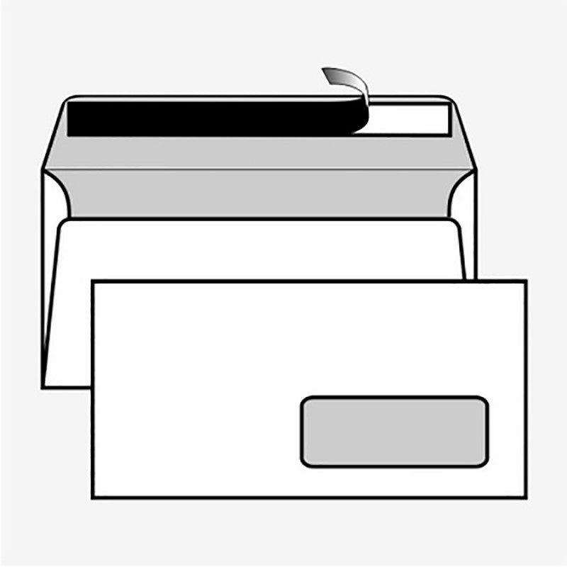 CONF. DA 25 PZ. PACK BUSTE CON FINESTRA 11X23
