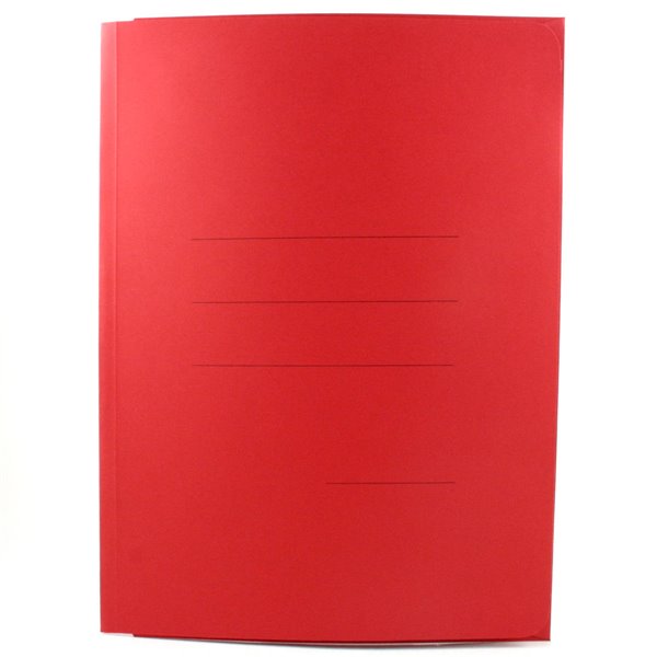 Cartelle Tre Lembi Cartex Pz.25 Gr.180 - Rosso