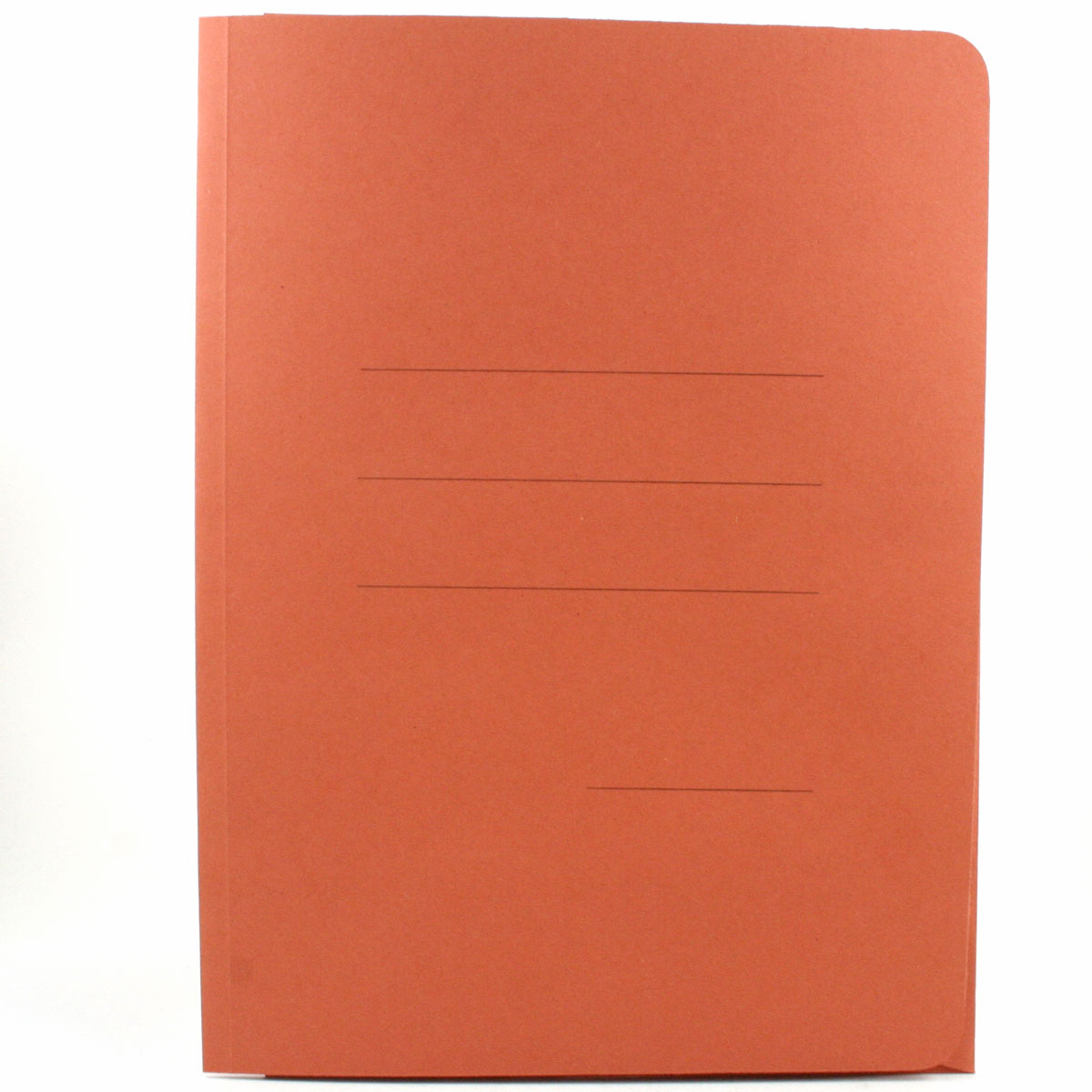 CARTELLE ZAFFIRO CON STAMPA RIGATURE ARANCIO cf 50 pz.