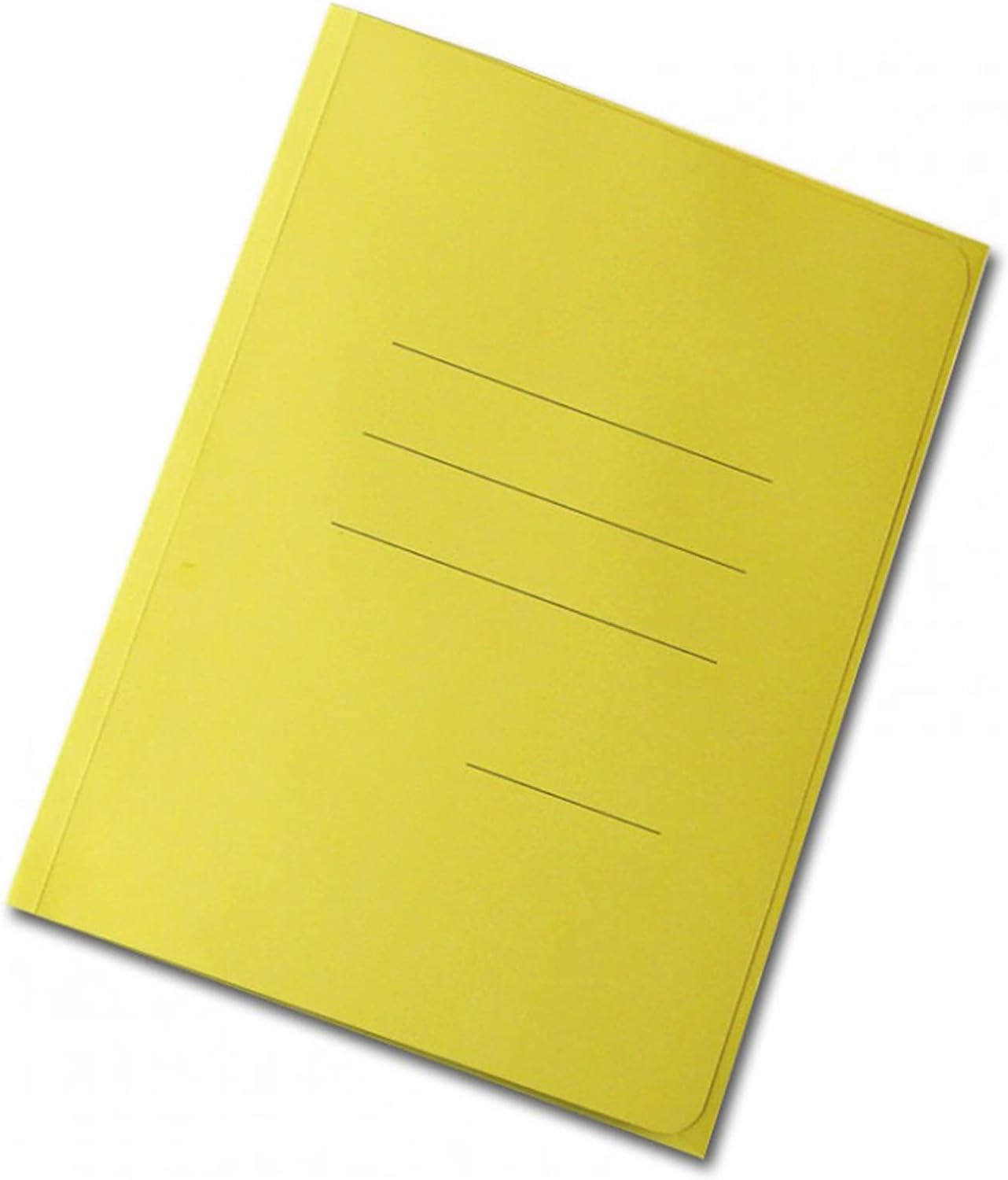 CARTELLE ZAFFIRO CON STAMPA RIGATURE GIALLO cf 50 pz.
