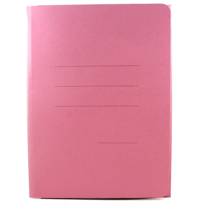 CARTELLE ZAFFIRO CON STAMPA RIGATURE ROSA cf 50 pz.