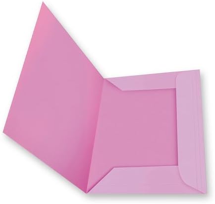 CARTELLE ZAFFIRO CON STAMPA RIGATURE ROSA cf 50 pz.