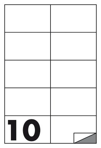 CF 100 FOGLI ETICHETTE MULTIFUNZIONE F.TO 105X59 MM