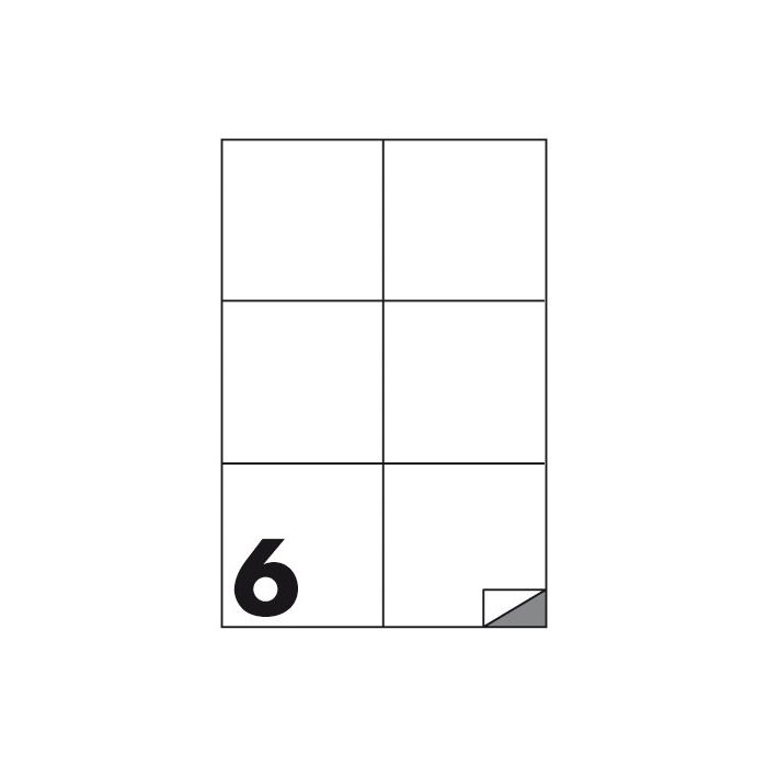CF 100 FOGLI ETICHETTE MULTIFUNZIONE F.TO 105X99 MM